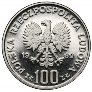 Próba NIKIEL 100 złotych 1980 Głuszce