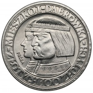 Próba NIKIEL 100 złotych 1960 Mieszko... - głowy w LEWO