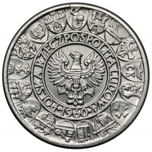Próba NIKIEL 100 złotych 1960 Mieszko... głowy - mały orzeł