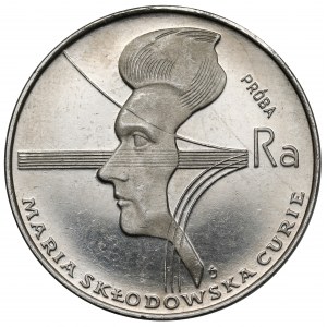 Próba NIKIEL 100 złotych 1974 Skłodowska-Curie - mały orzeł
