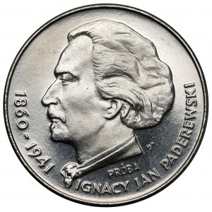 Próba NIKIEL 100 złotych 1975 Paderewski