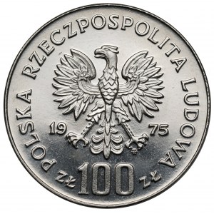 Próba NIKIEL 100 złotych 1975 Paderewski