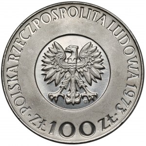 Próba NIKIEL 100 złotych 1973 Mikołaj Kopernik - krótsze włosy
