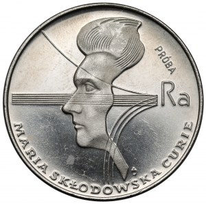 Próba NIKIEL 100 złotych 1974 Skłodowska-Curie - duży orzeł