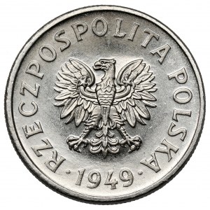 Próba NIKIEL 50 groszy 1949