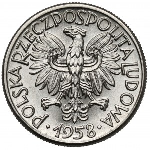 Próba NIKIEL 50 groszy 1958 - wieniec