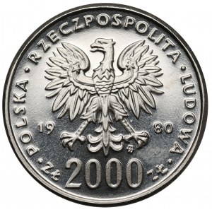 Próba NIKIEL 2.000 zł 1980 Lake Placid biegi
