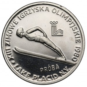 Próba NIKIEL 2.000 złotych 1980 Lake Placid - Skoki