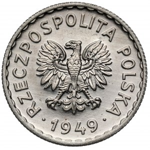 Próba NIKIEL 1 złoty 1949