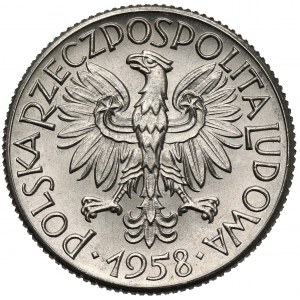 Próba NIKIEL 1 złoty 1958 - nominał