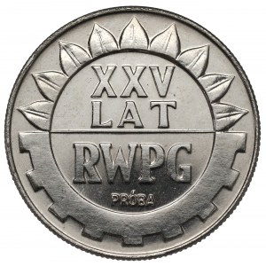 Próba NIKIEL 20 złotych 1974 XXV lat RWPG - gładkie