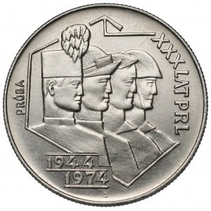Próba NIKIEL 20 złotych 1974 Górnik, Hutnik...