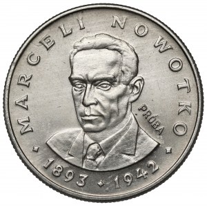 Próba NIKIEL 20 złotych 1974 Nowotko