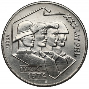 Próba NIKIEL 20 złotych 1974 Hutnik, Rolnik...