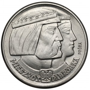 Próba NIKIEL 100 złotych 1960 Mieszko... głowy - BEZ nominału
