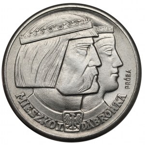 Próba NIKIEL 100 złotych 1960 Mieszko... głowy duże - nominał pod orłem
