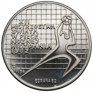 Próba NIKIEL 200 złotych 1982 XII MŚ w piłce nożnej - Hiszpania - z napisem