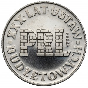 Próba NIKIEL 20 złotych 1976 XXX lat ustaw budżetowych PRL