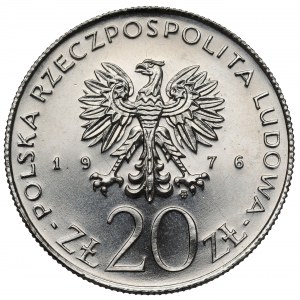 Próba NIKIEL 20 złotych 1976 Ustawy Budżetowe