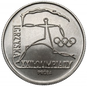 Próba NIKIEL 20 złotych 1980 XXII Olimpiada - znicz