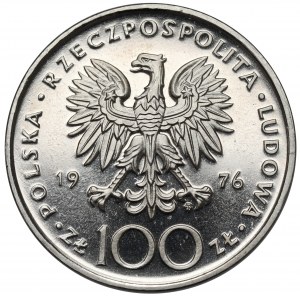 Próba NIKIEL 100 złotych 1976 Tadeusz Kościuszko - na wprost