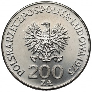 Próba NIKIEL 200 złotych 1975 XXX Rocznica zwycięstwa nad faszyzmem