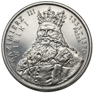 Próba NIKIEL 100 złotych 1987 Kazimierz III Wielki