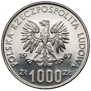 Próba NIKIEL 1.000 złotych 1987 Wratislavia