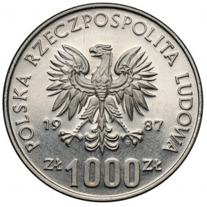Próba NIKIEL 1.000 złotych 1987 Calgary 1988