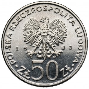 Próba NIKIEL 50 złotych 1983 Jan III Sobieski