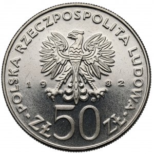 Próba NIKIEL 50 złotych 1982 Bolesław III Krzywousty