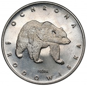 Próba NIKIEL 100 złotych 1983 Niedźwiedź