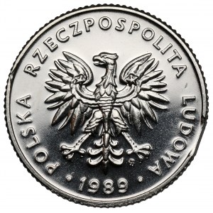 Próba NIKIEL 20 złotych 1989 - DESTRUKT