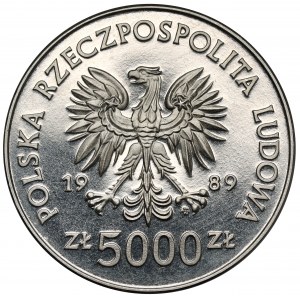 Próba NIKIEL 5.000 złotych 1989 Sucharski / Westerplatte