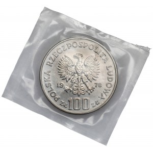 Próba NIKIEL 100 złotych 1978 Bóbr na trawie - zgrzewka
