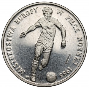 Próba NIKIEL 500 złotych 1987 ME w Piłce Nożnej
