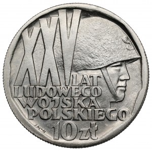 Próba NIKIEL 10 złotych 1968 XXV lat LWP