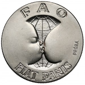Próba NIKIEL 10 złotych 1971 FAO Fiat Panis