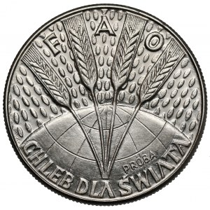 Próba NIKIEL 10 złotych 1971 FAO - Chleb dla świata
