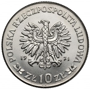 Próba NIKIEL 10 złotych 1971 Powstanie Śląskie - pomnik