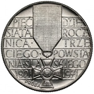 Próba NIKIEL 10 złotych 1971 Powstanie Śląskie - Medal