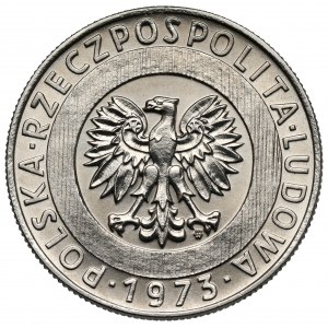 Próba NIKIEL 20 złotych 1973 Wieżowiec i łany zboża