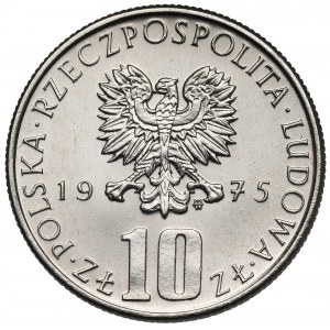 Próba NIKIEL 10 złotych 1975 Bolesław Prus