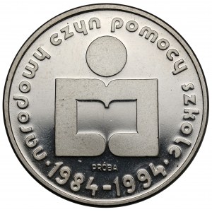 Próba NIKIEL 1.000 złotych 1986 Narodowy Czyn Pomocy Szkole
