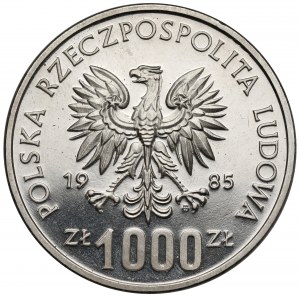 Próba NIKIEL 1.000 złotych 1985, 40 Lat ONZ