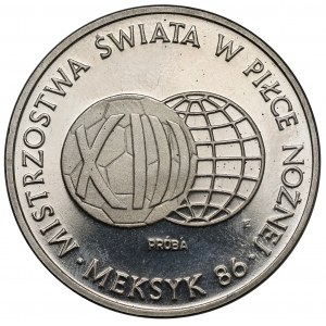 Próba NIKIEL 1.000 złotych 1986 MŚ w Piłce Nożnej Meksyk