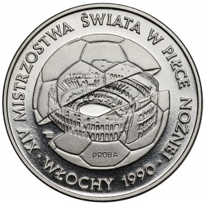 Próba NIKIEL 500 złotych 1988 MŚ w Piłce Nożnej Włochy