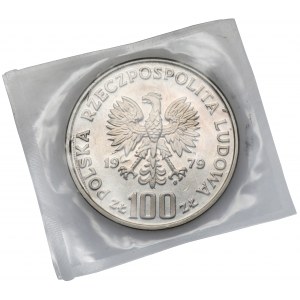 Próba NIKIEL 100 złotych 1979 Henryk Wieniawski - duża głowa - zgrzewka