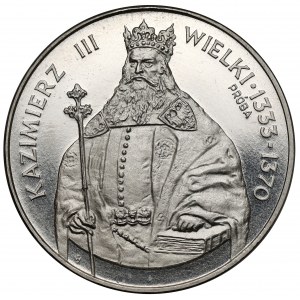 Próba NIKIEL 1.000 złotych 1987 Kazimierz III Wielki