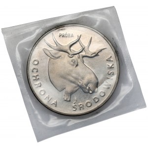 Próba NIKIEL 100 złotych 1978 Głowa łosia - zgrzewka